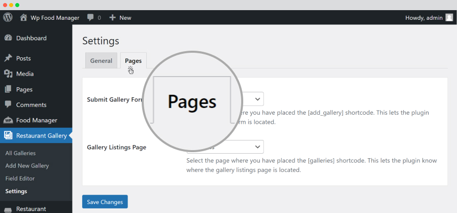 admin-restaurant gallery-setting-pages